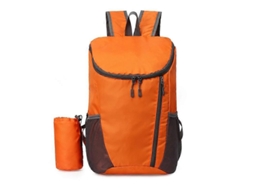 Mochila De Caminhada, Impermeável E Durável, Leve E Dobrável, Para Viagens, Camping E Atividades Ao Ar Livre, Laranja 42*28*20cm