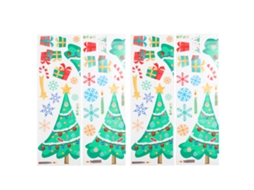 Adesivos De Janela Natalino Decorativos Removíveis Rolo