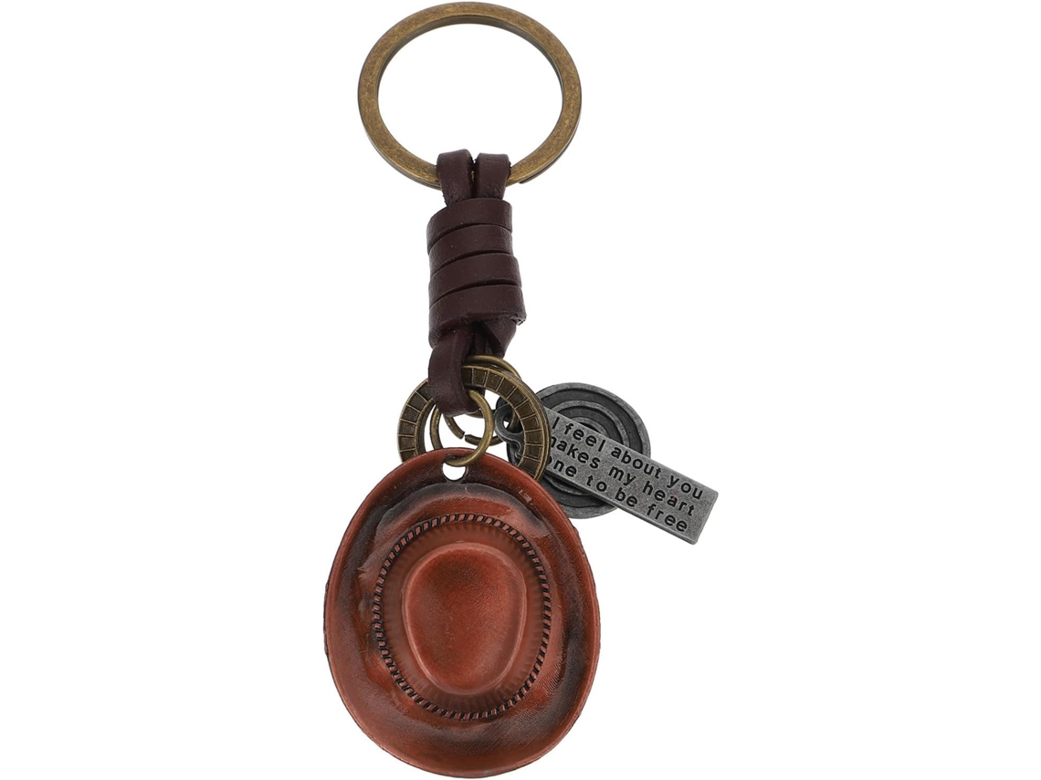 Chaveiro Com Design De Chapéu De Cowboy Vintage - Acessório Criativo E Fácil De Usar