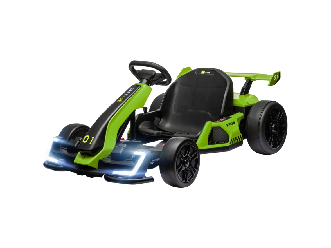 Kart Elétrico, Cor Verde, Para Crianças