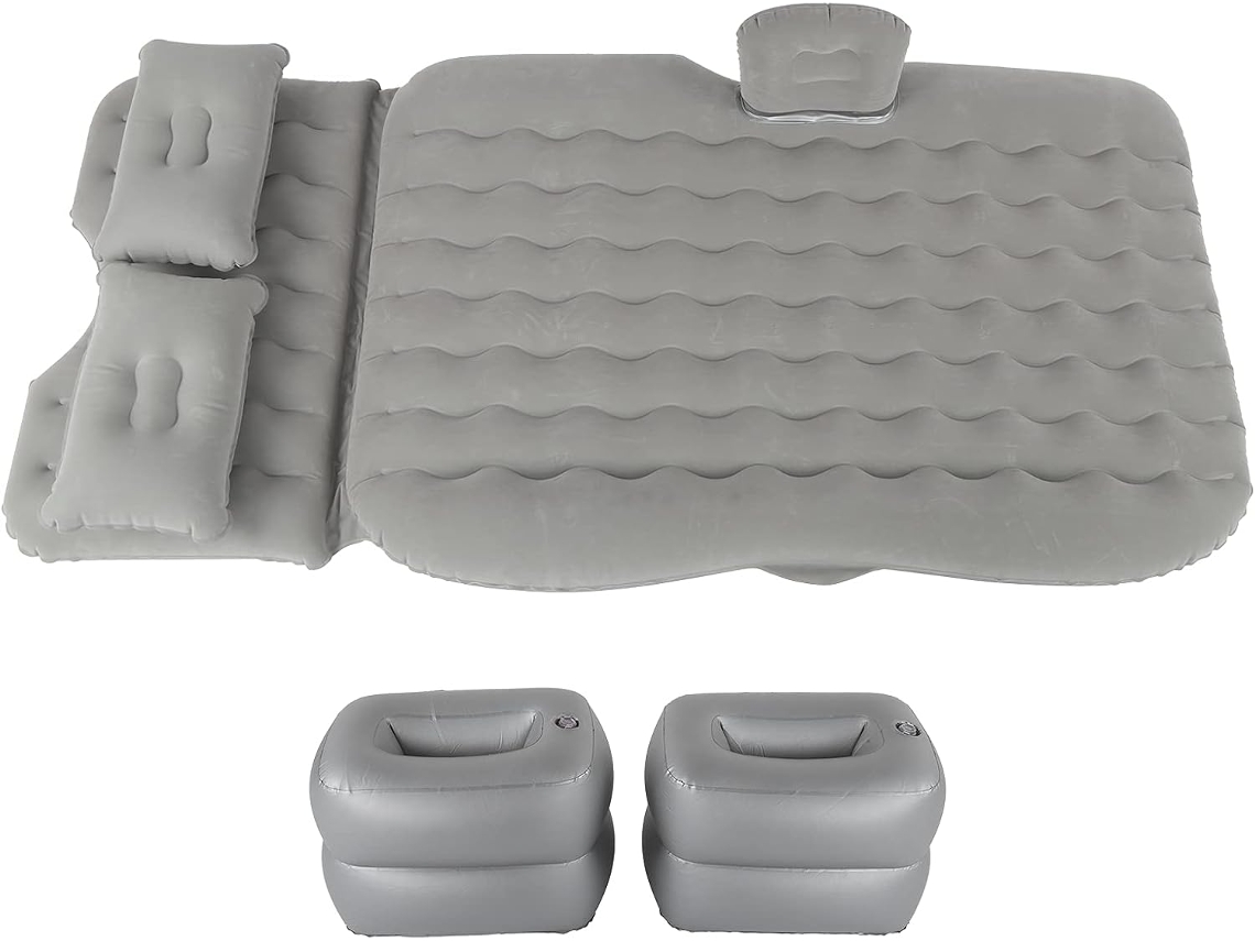 Matelas Pneumatique Gonflable pour Voiture, Gris, Portable SFUSHOS