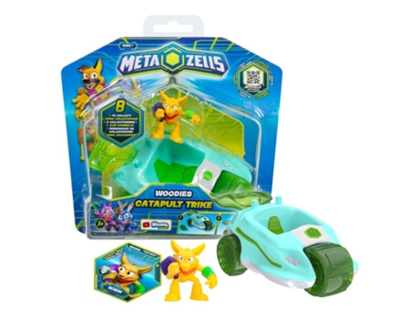 Set De Metazells De Trike Verde Agua Con Catapulta Y Personaje Robbin Imc