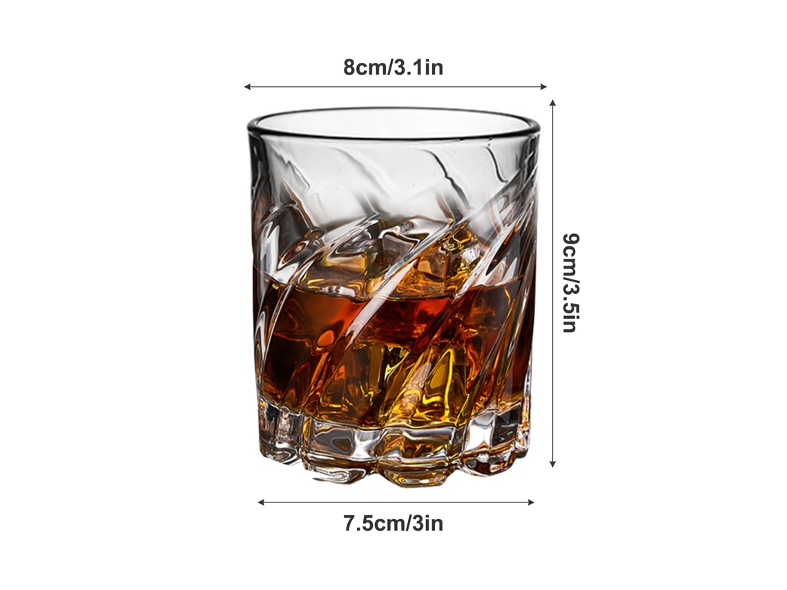 Copo de Whiskey Espiral Giratório LAXISCREED 350ml