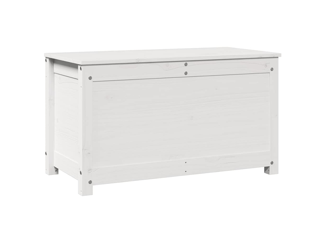 Storage Box, Storage Boxes Vidaxl Branco Madeira De Pinho (80 X 40 X 45.5 Cm)
