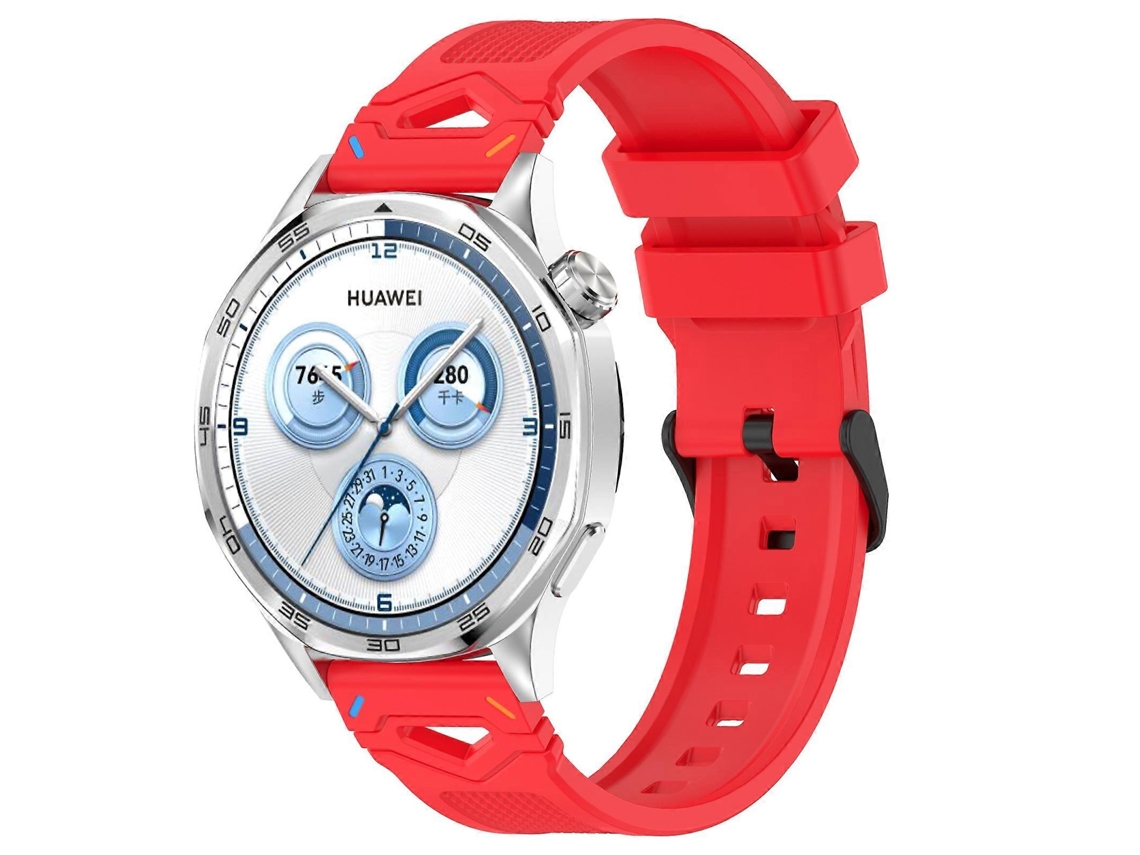Pulseira De Silicone Preta Com Fivela E Detalhes Em Bolinhas Para Samsung Galaxy Watch 22mm