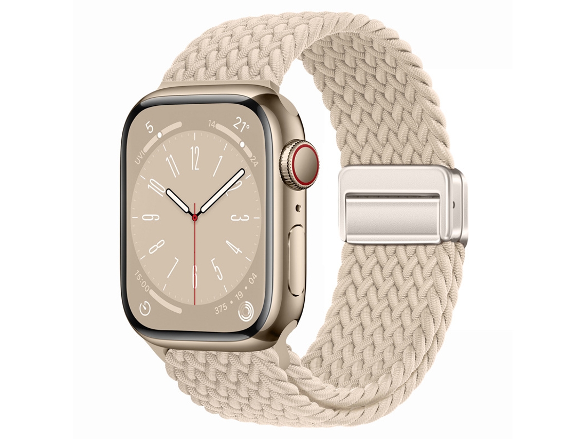 Bracelete Para Apple Watch 38/40/41/42mm Bege Cuich