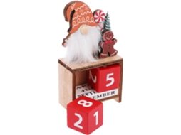 Calendário De Natal Decorativo De Mesa Com Blocos De Decoração Festiva Para Mesa
