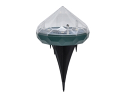 2026 lâmpada Solar para Jardim com Design de Diamante Único Impermeável Led Inserível no Solo para Pátios e Parques