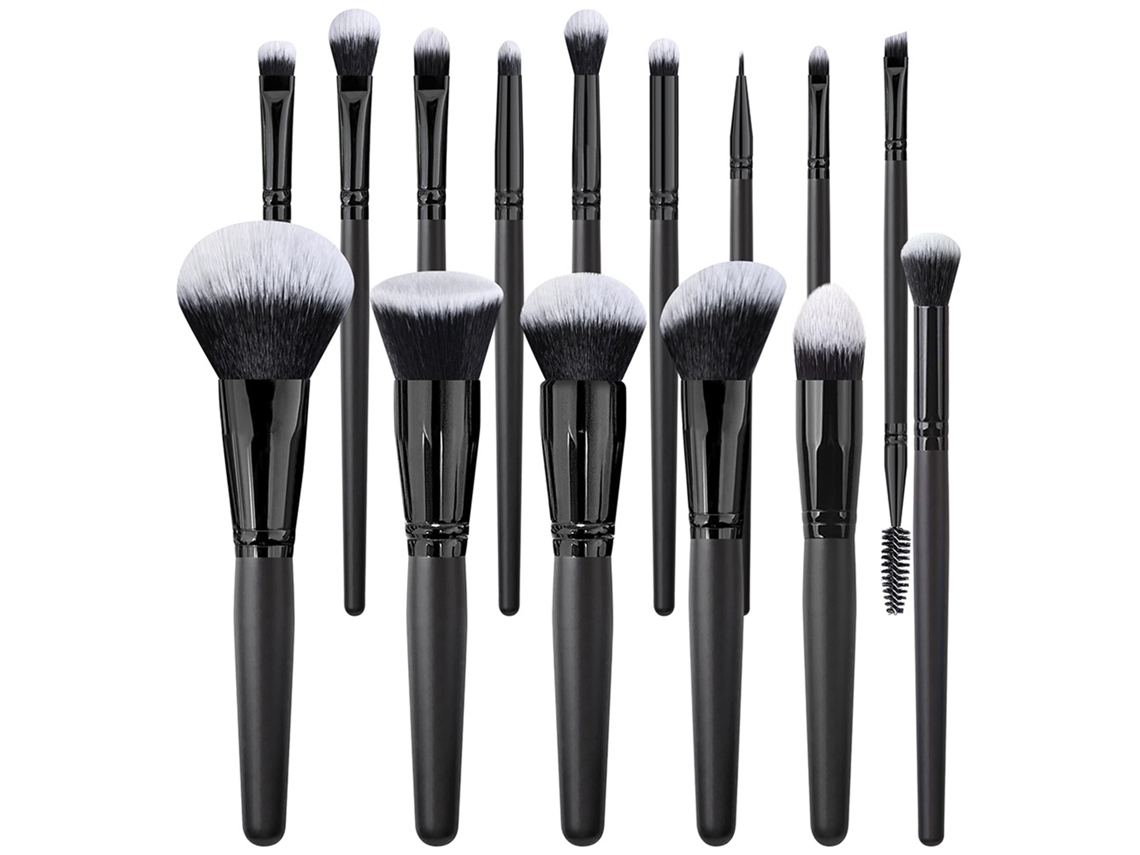 Kit De Pincéis Para Maquiagem Aplicar Base E Sombreamento