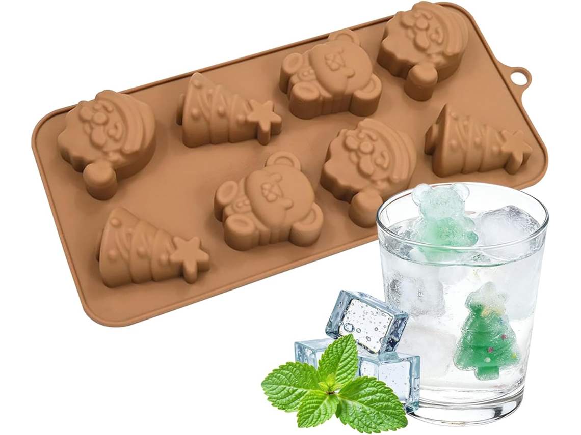 Conjunto De 8 Moldes De Doces De Natal