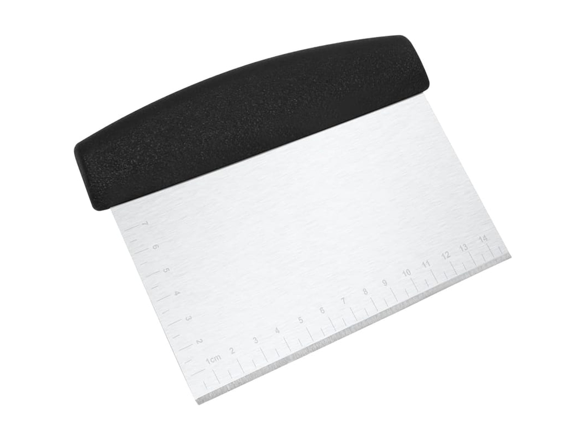 Raspador De Massa De Aço Inoxidável, Melhor Para Cortar Pizza E Massa (preto, 6 Polegadas)