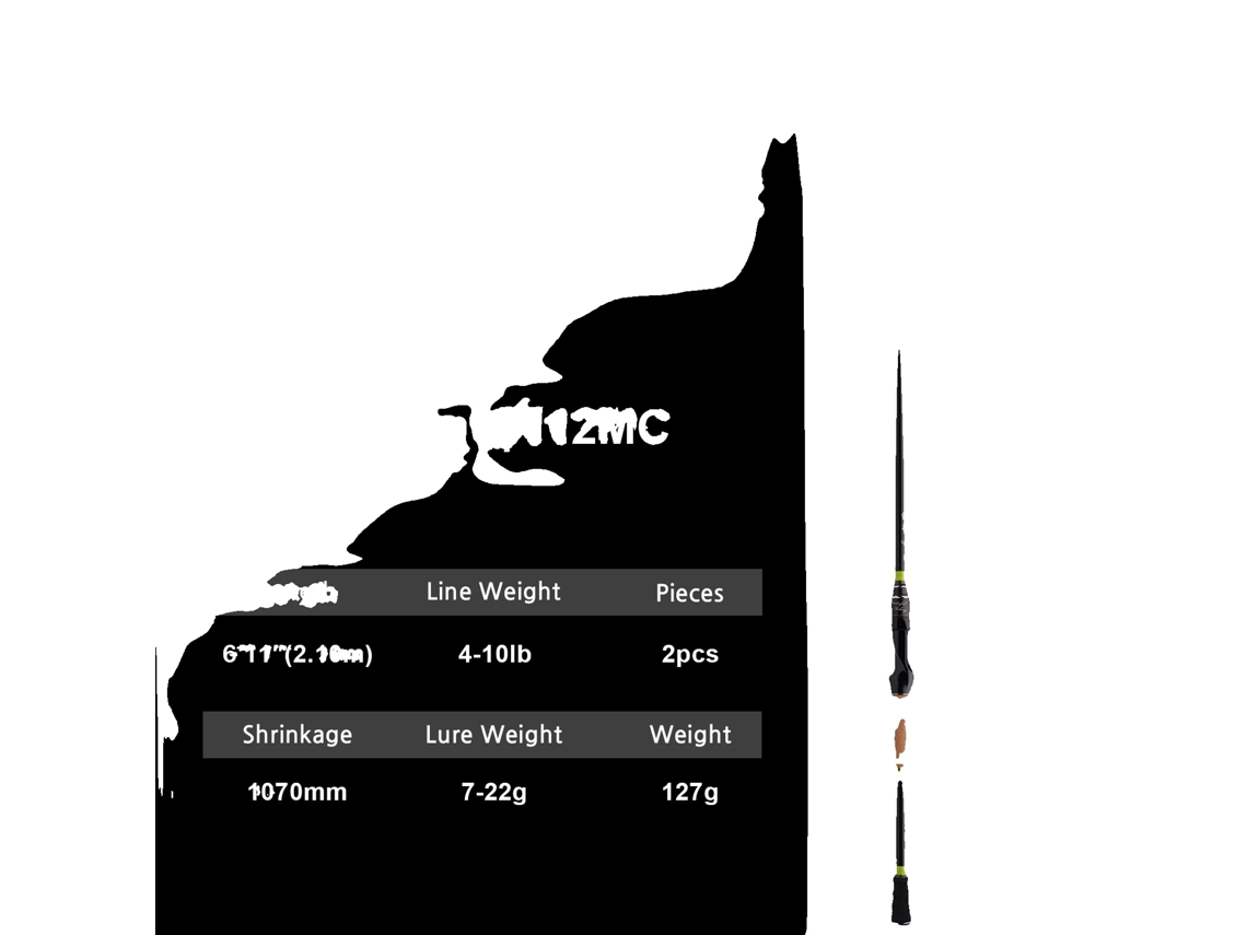 Vara De Pesca, Ação Rápida, Design Telescópico, Sharp-6112mc