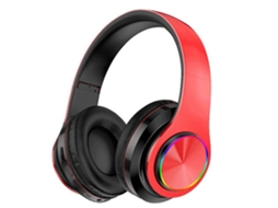 Auriculares Bluetooth Over Ear With Microphone Foldable & Lightweight Stereo