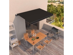 Vidaxl Toldo Retrátil Automático 400x350 Cm Antracite