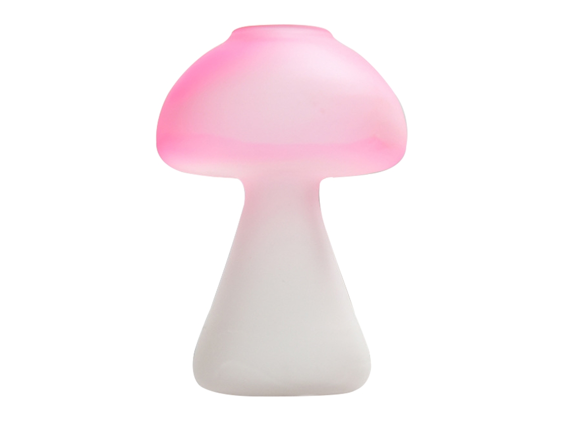 Laxiscreed Vaso De Cerâmica Matizado Pink/cogumelo Para Decoração E Aromaterapia