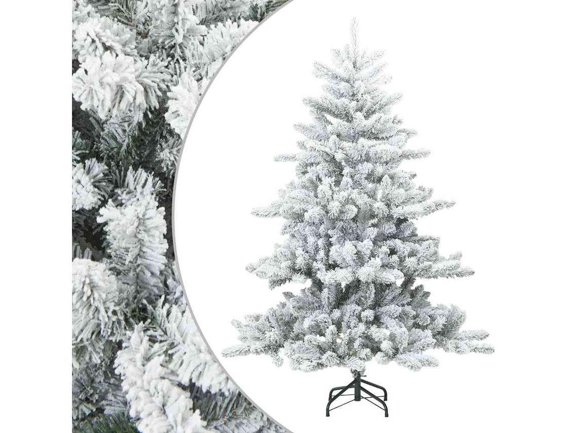 Conjunto 1 Árvore De Natal Vidaxl Branco Pvc (150 Cm)