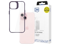 Apple Iphone 15 - Capa 3mk Satin Armor Roxa