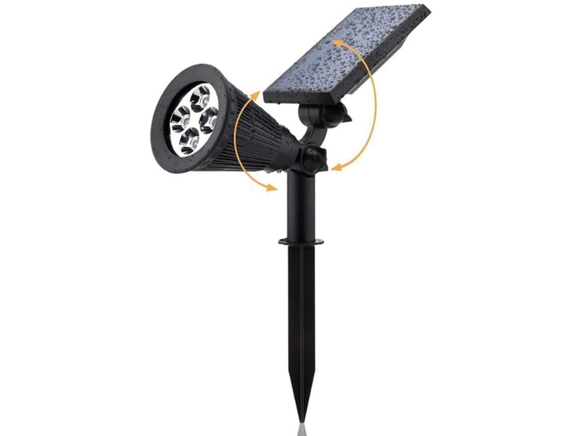Conjunto De 2 Luminárias Solares De Led Impermeáveis, Refletor Solar, Luminária De Parede Solar, Lum Gokoco