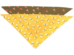 Bandana Triangular Decorativa Cães, Ajustável E Respirável, Pacote Com 2 Unidades
