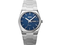 Lurelia Relógio Masculino, Movimento De Quartzo, Data/calendário, Aço Inoxidável, Azul