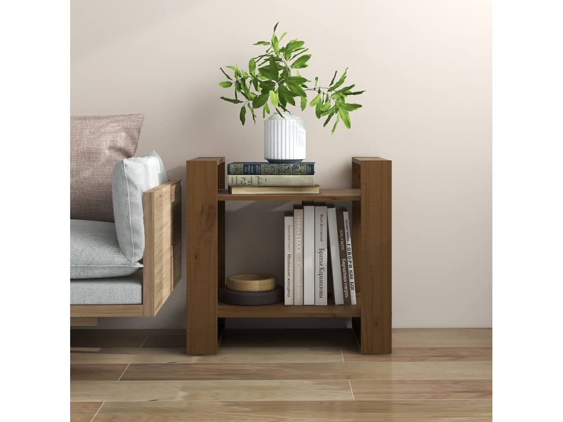 Vidaxl Estante/divisória 60x35x57 Cm Madeira Maciça Castanho Mel