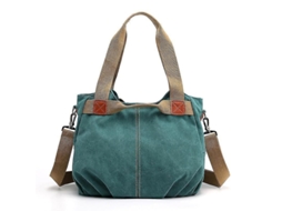 Bolsa de Ombro Multifuncional para Mulher, Lona Casual, Hobo Grande, Trabalho, Escola, Praia Cinza S/MARCA