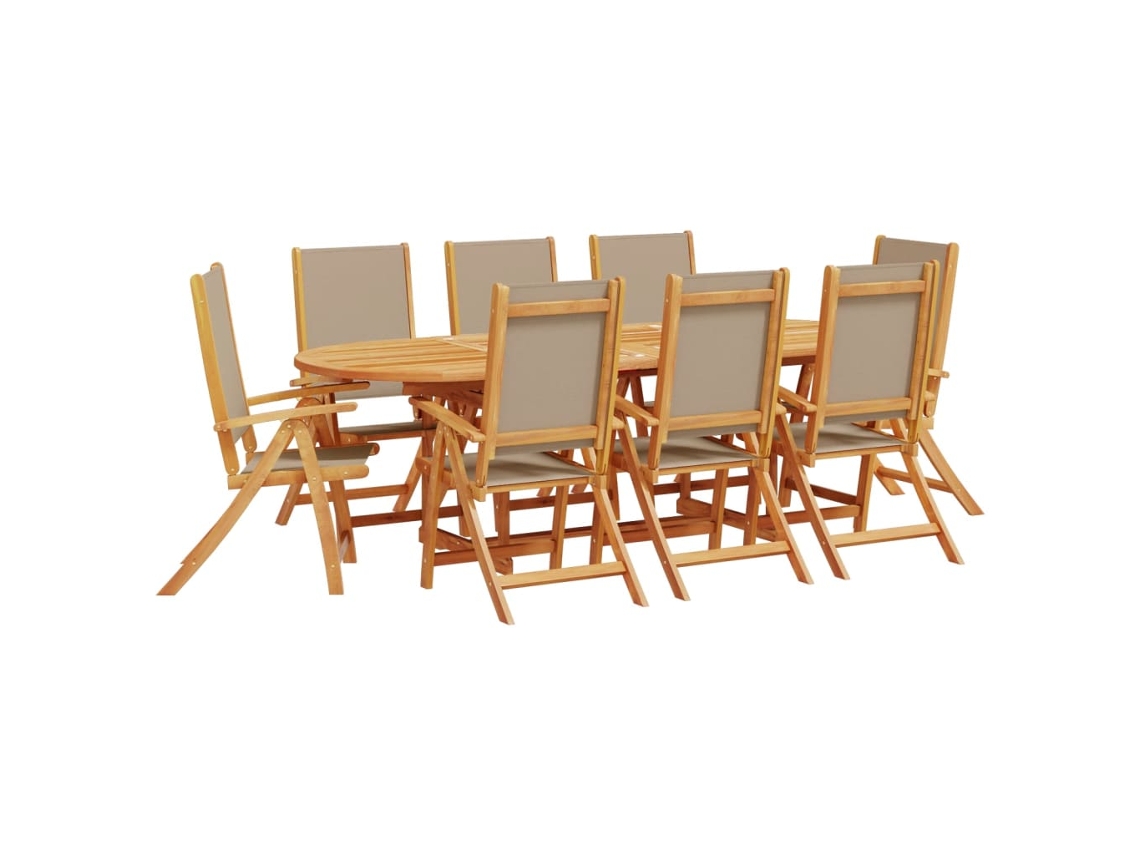 Garden Dining Set, Garden Dining Sets Vidaxl Marrom Madeira De Acácia (n/a)