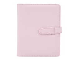 Lurelia Álbum De Fotos Bebé, 108 Bolsos, 3 Polegadas, Acabamento Em Couro, Capa Em Pu, Cor Rosa