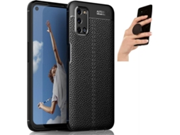 Capa e Popsocket Oppo A72 Rugged Leather Preto