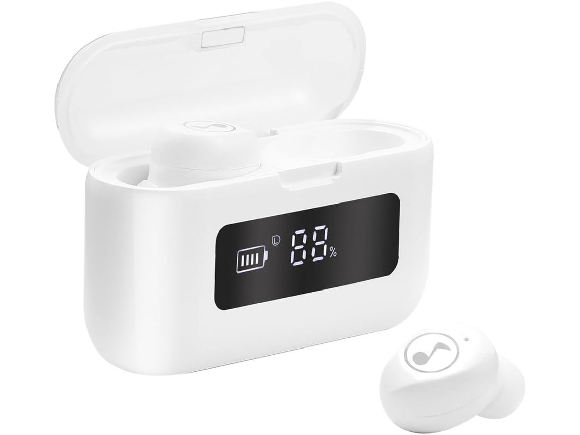 Fones De Sem Fio À Prova Com 2200 Mah, Ruído Ipx7 Para Uso E Tela