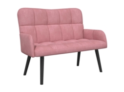 Sofá para 2 Pessoas Rosa 115 X 61 X 87 Cm Veludo MAISON EXCLUSIVE (v)