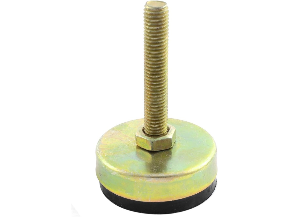 Base Niveladora De 60mm Com Rosca M12 X 70mm Para Móveis Máquinas