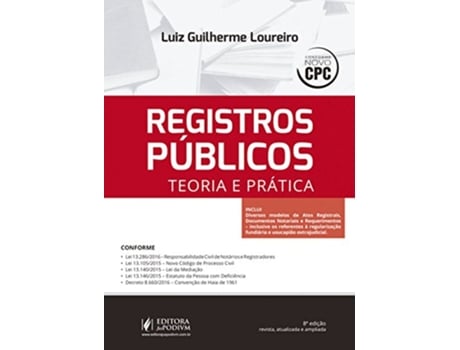 Livro Registros Publicos Teoria E Pratica 03 de Luiz Guilherme Loureiro (Português do Brasil)