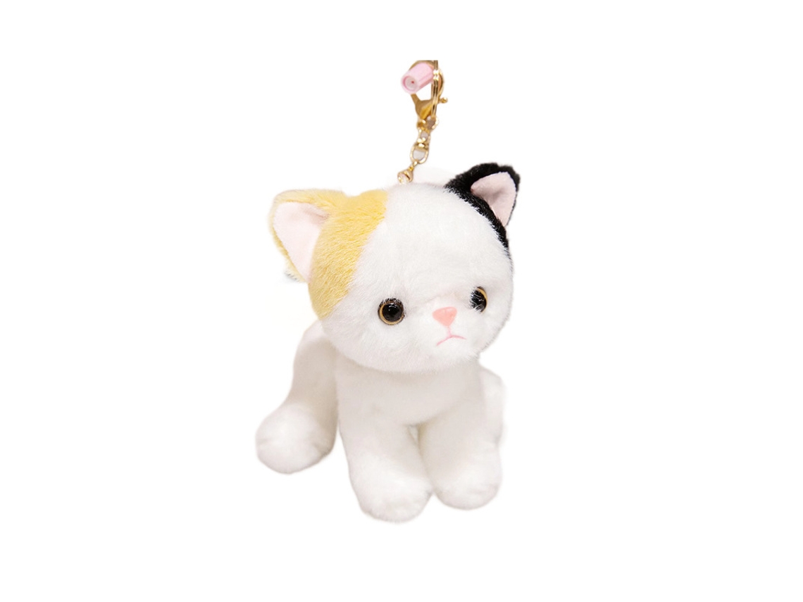 Chaveiro de Gato Fofo e Fofinho Brinquedo de Pelúcia para Presente CHABERLU