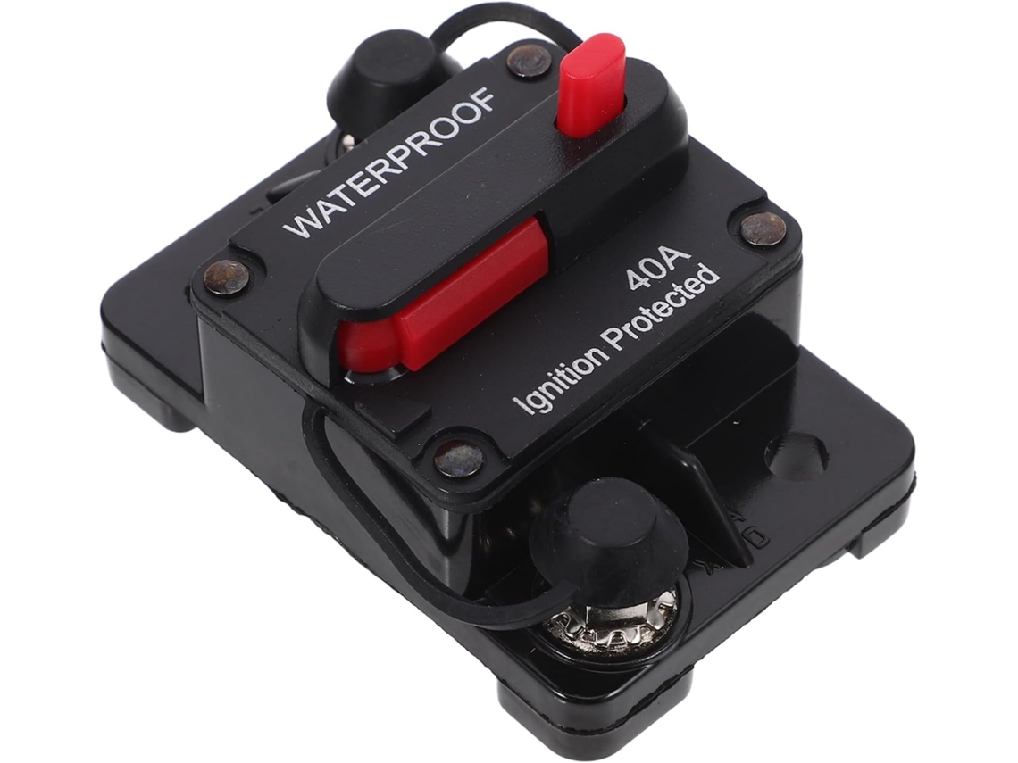Disjuntor De Rearme Automático 40 A 12 V 36 Para Montagem Em Caixa À Prova D'água
