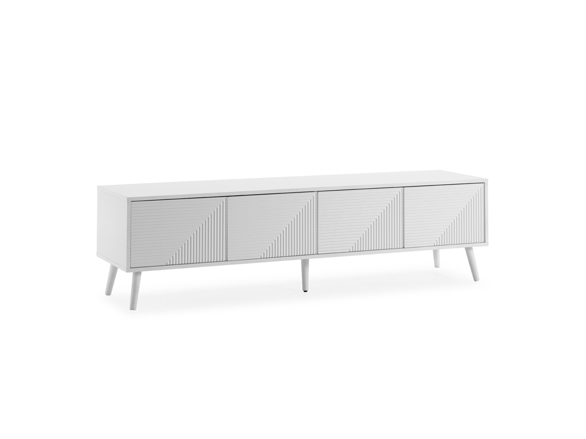 Móvel Tv Telmo 4 Portas Cor Branco 160 Cm Vs Venta Stock