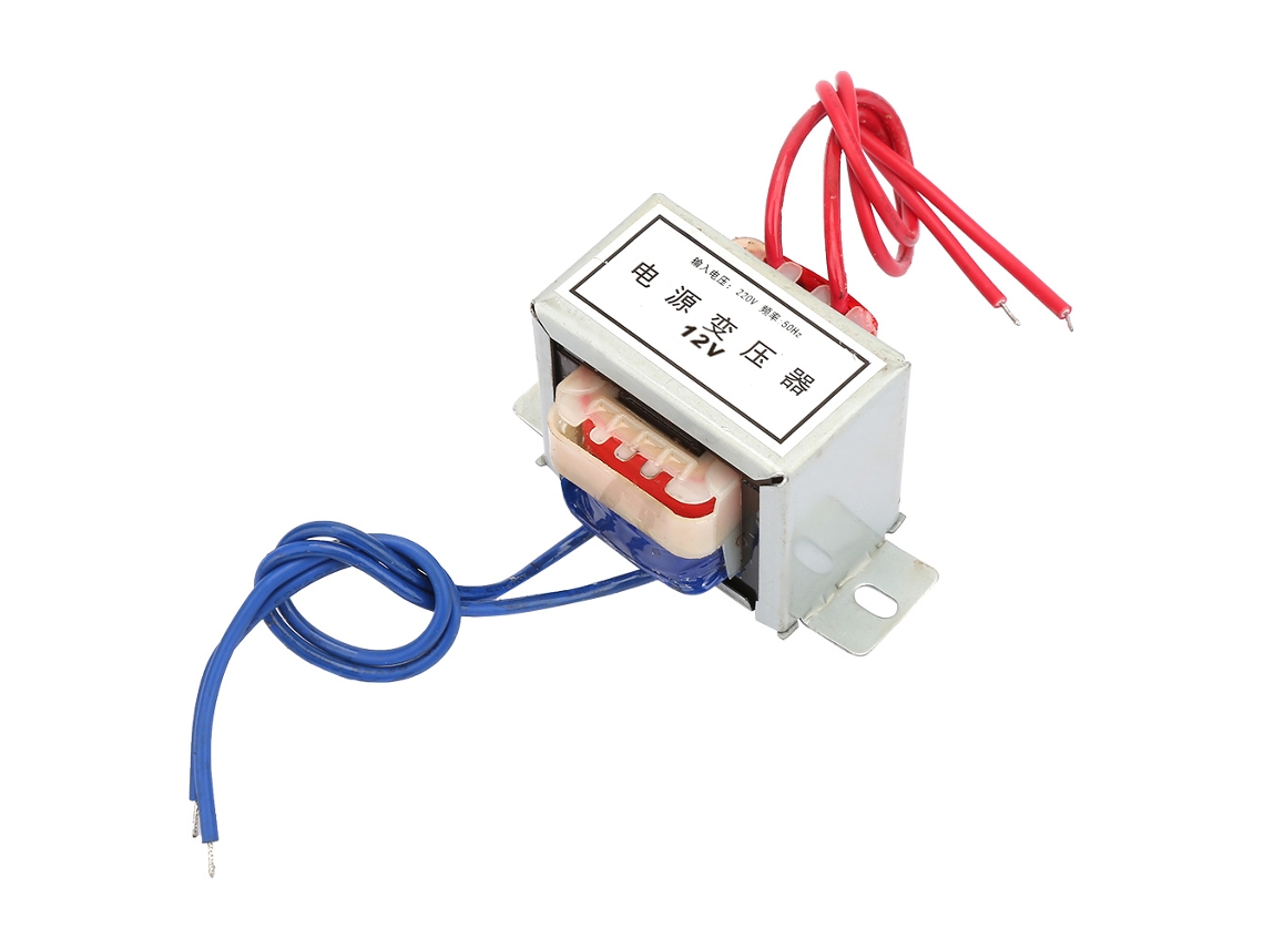 Yuru transformador de Potência Ei 12w Entrada 220v 50hz Saída Ac 12v Conversor Elétrico Novo