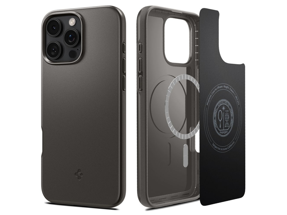 Capa Spigen Para Iphone 16 Pro Com Proteção Magsafe, Design Durável E Interessante