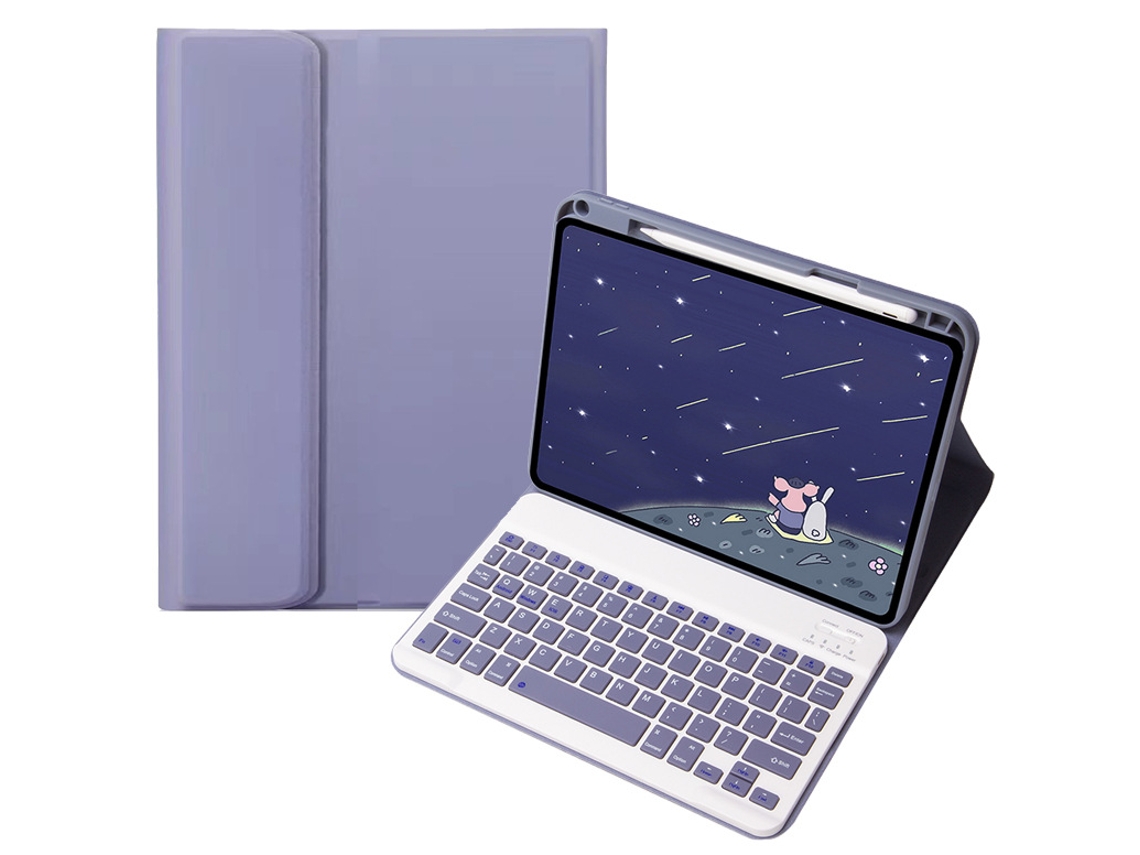 Capa de Teclado Bluetooth para Xiaomi Pad 6pro 11 Chapéu Quadrado Comum ,português, Roxo XIAOMOYU