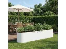 Vidaxl Cama De Jardim Elevada Branco 200 X 40 X 40 Cm