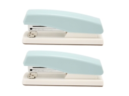 2 Gravadoras De Escritório Anti-derrapantes, Portáteis, Estáveis, Duráveis, Ergonômicas, Para Estudantes, Cor Azul