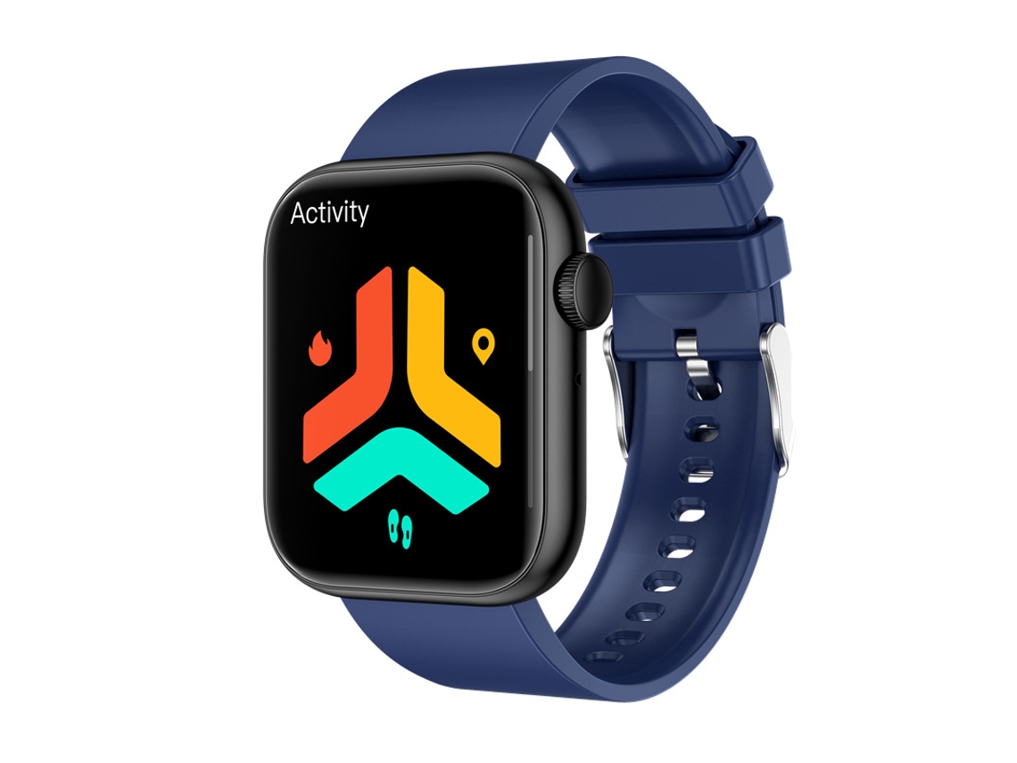 SHAH ARPAN Qx7 Relógio Inteligente Temperatura Corporal Frequência Cardíaca Monitoramento de Oxigênio no Sangue Assistente de Voz Azul