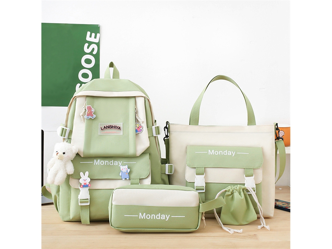 Conjunto FEGAR 2 de Mochila Escolar Infantil Kawaii Mochila Escolar Feminina