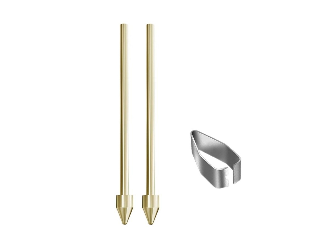 Metal Pontas De Reposição Caneta Stylus Para Samsung Galaxy Tab S7/tab S7fe/tab S7 Plus/tab S7ultra, Com Removedor (2 Pcs - Douradas) Spqment