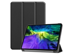 Compatível Com Ipad Air 2025 2020 / Pro 11 Capa Tri Fold Preto Preto Preto