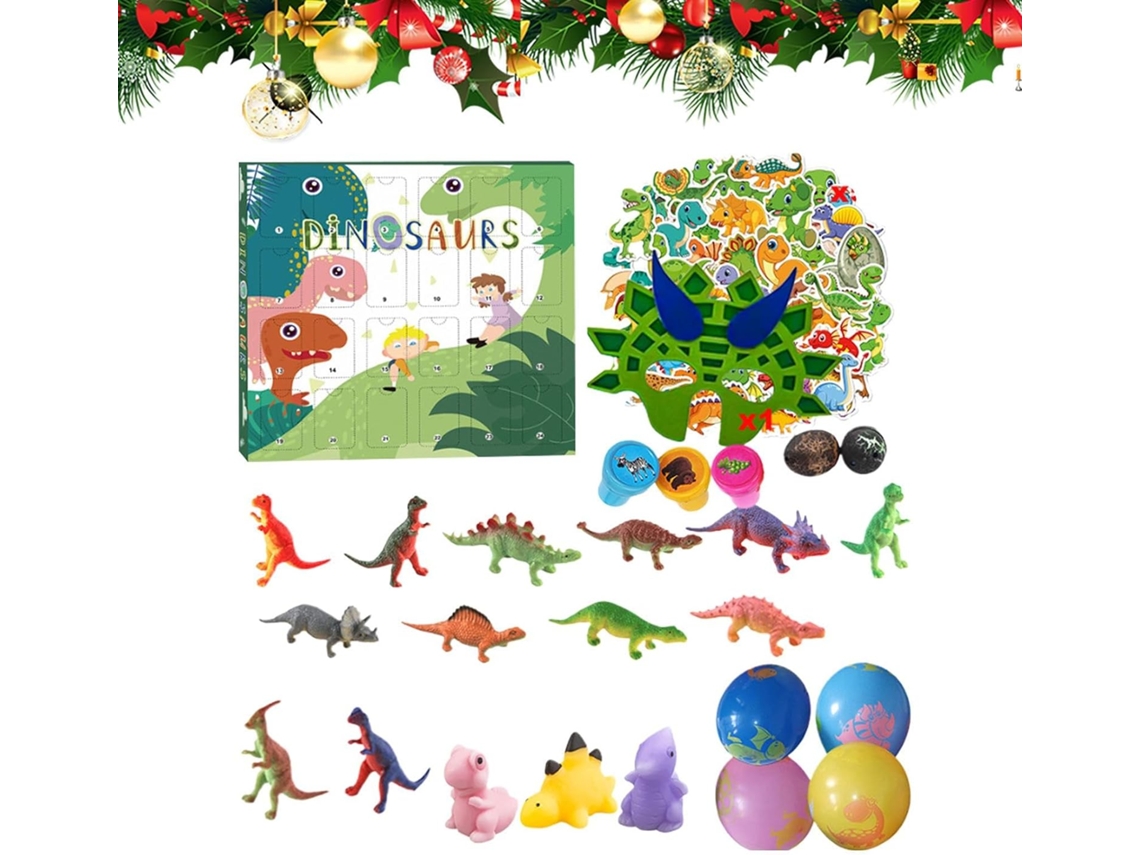 De 24 Dias, Calendário Do Advento Com Contagem Regressiva, Com Enfeites, Figuras De Animais De Natal, Escola E