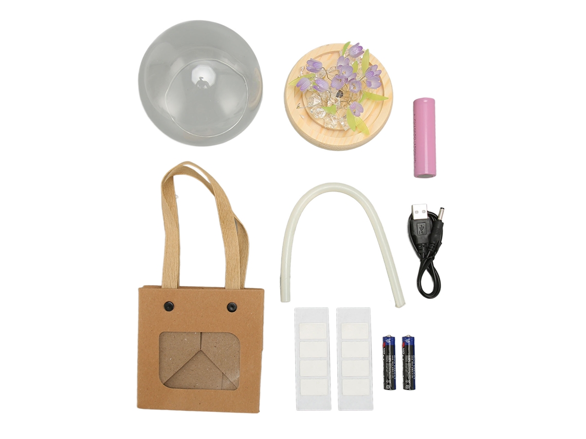 Rebe-lâmpada De Noite De Tulipe Led De Acrílico E Plástico 1150mah Flor Romântica Para Dormitório Lar Apartamento