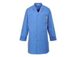 Bata Esd Antiestática - Conforto E Segurança No Trabalho Cinza / Xl