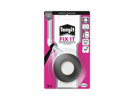 Fita De Vedação Tangit Fix It 2,5cm X 3m Autovulcanizante Resistente a UV