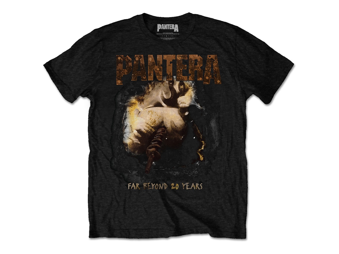 T-Shirt ROCK OFF Pantera - Original Cover Preto (Tamanho: M)
